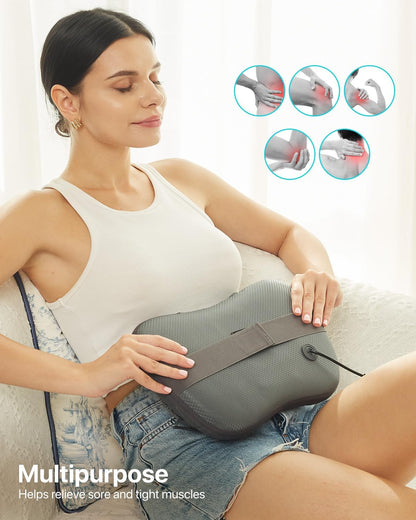 Massage Pillow for Back, Shoulders, Legs, Foot, Body Muscle Pain Relief