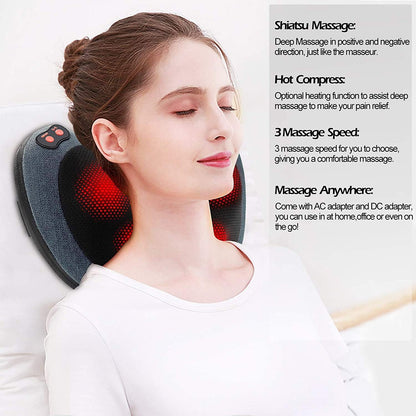 Massage Pillow for Back, Shoulders, Legs, Foot, Body Muscle Pain Relief