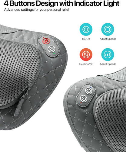 Massage Pillow for Back, Shoulders, Legs, Foot, Body Muscle Pain Relief