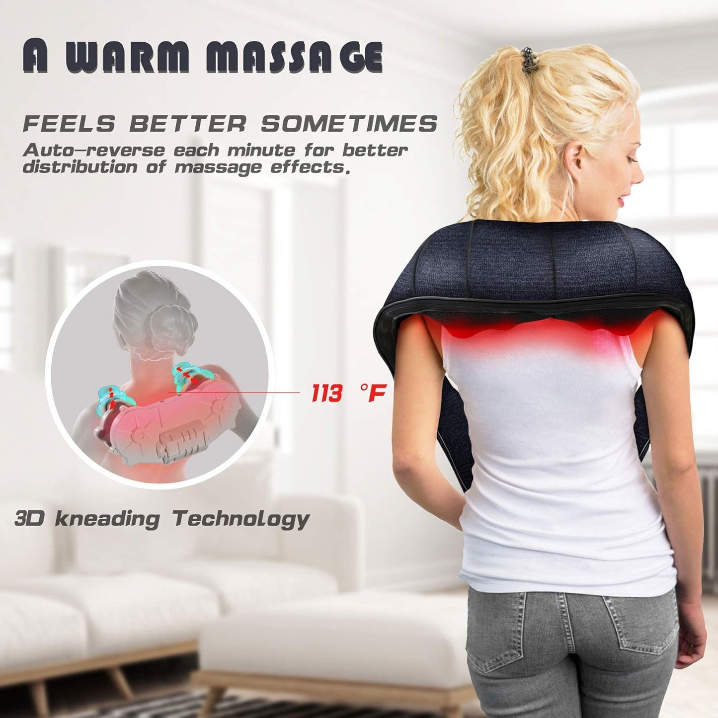 Shiatsu Back, Shoulder, and Neck Massager