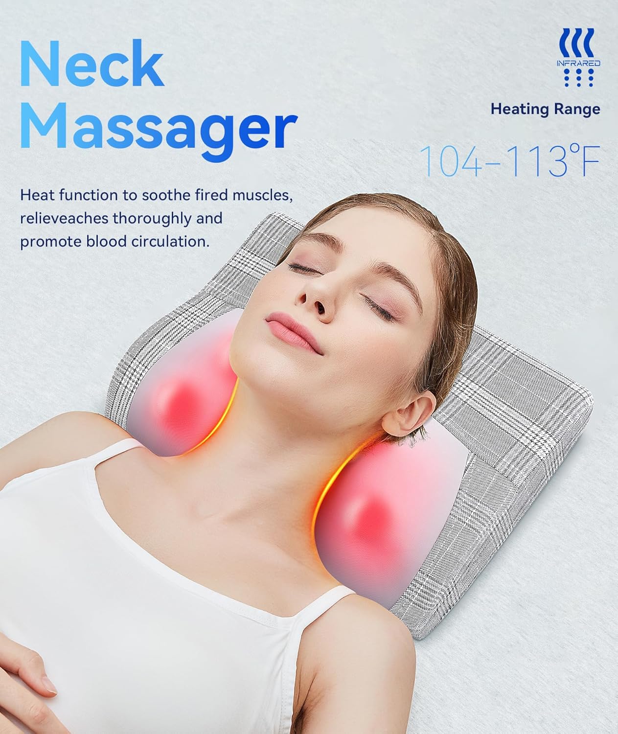 Massage Pillow for Back, Neck, Legs