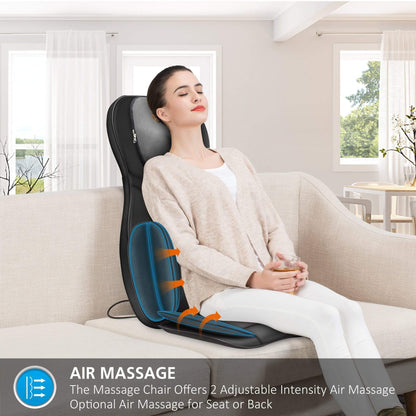 Full Body Massage Chair Pad -Shiatsu Neck/Back/head Massager with Heat & Compression